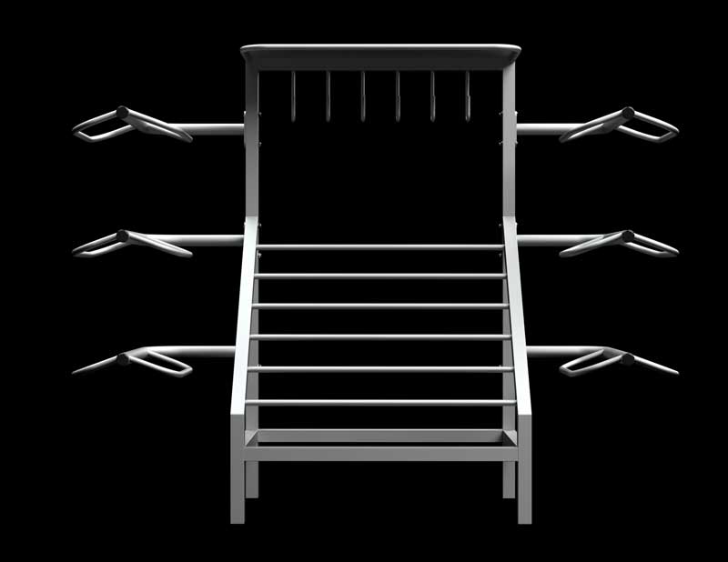 Versatile Saddle Rack System – Sturdy Storage For Your Tack Room – Unbranded
